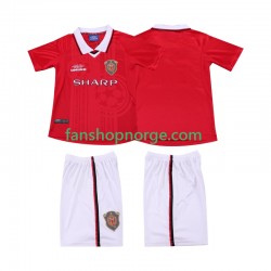 Billige Fotballdrakter Manchester United 2000 Retro Barn Hjemmedrakt 1999 Kortermet