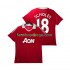 Billige Fotballdrakter Manchester United SCHOLES 18 Retro Herre Hjemmedrakt 2011 2010 Kortermet