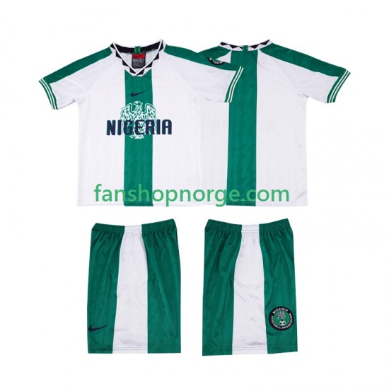 Billige Fotballdrakter Nigeria 1996 Retro Barn Bortedrakt Kortermet
