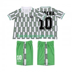 Billige Fotballdrakter Nigeria OKOCHA 10 Retro Barn Bortedrakt 1994 Kortermet