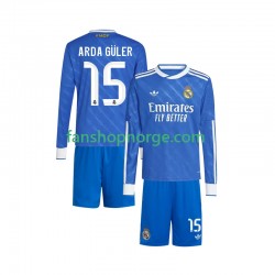 Billige Fotballdrakter Real Madrid Arda Guler 15 Barn Tredjedrakt 2025-2026 Langermet