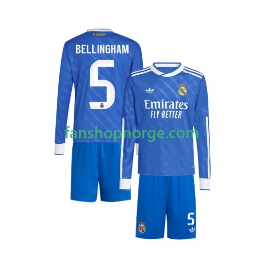 Billige Fotballdrakter Real Madrid Jude Bellingham 5 Barn Tredjedrakt 2025-2026 Langermet