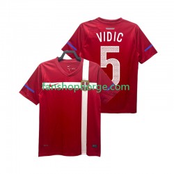 Billige Fotballdrakter Serbia VIDIC 5 Retro Herre Hjemmedrakt 2010 Kortermet