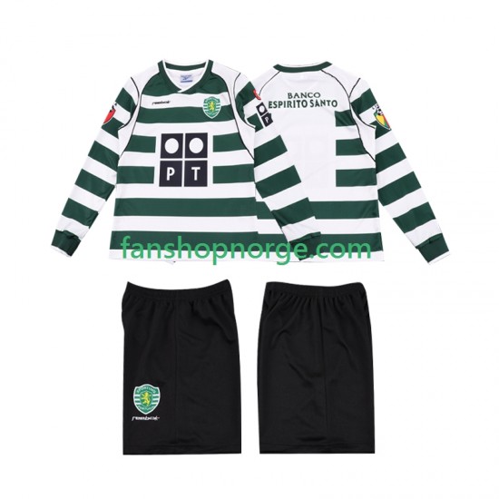 Billige Fotballdrakter Sporting CP 2001 2003 Retro Barn Hjemmedrakt Langermet