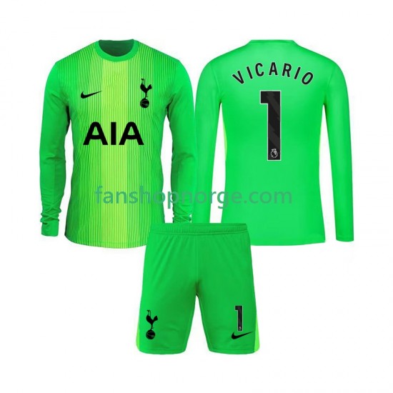 Billige Fotballdrakter Tottenham Hotspur Guglielmo Vicario 1 Keeper Barn Hjemmedrakt 2025-2026 Langermet