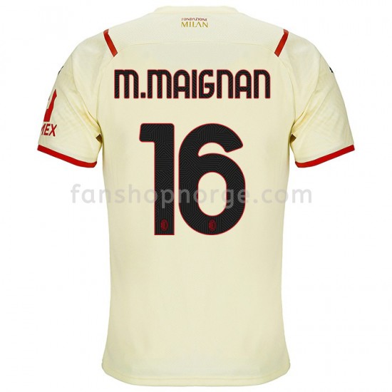 Billige Fotballdrakter AC Milan Mike Maignan 16 Bortedrakt 2021-2022 Kortermet