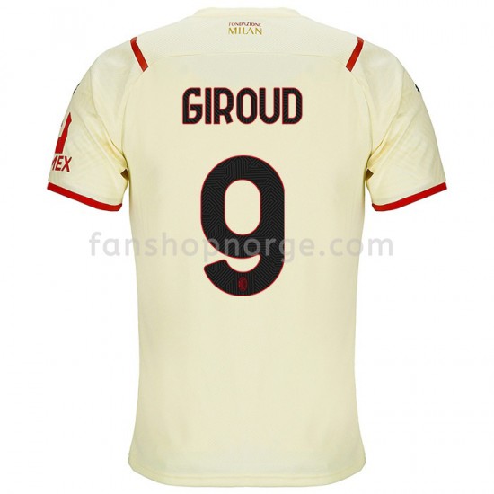 Billige Fotballdrakter AC Milan Olivier Giroud 9 Bortedrakt 2021-2022 Kortermet