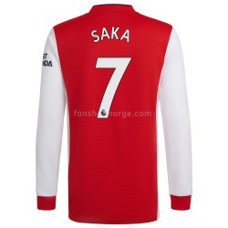Billige Fotballdrakter Arsenal Bukayo Saka 7 Hjemmedrakt 2021-2022 Langermet