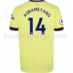 Billige Fotballdrakter Arsenal Pierre-Emerick Aubameyang 14 Bortedrakt 2021-2022 Kortermet