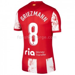 Billige Fotballdrakter Atlético Madrid Antoine Griezmann 8 Hjemmedrakt 2021-2022 Kortermet