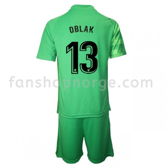Billige Fotballdrakter Atlético Madrid Keeper Jan Oblak 13 Barn Tredjedrakt 2021-2022 Kortermet
