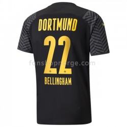 Billige Fotballdrakter BVB Borussia Dortmund Jude Bellingham 22 Bortedrakt 2021-2022 Kortermet