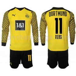 Billige Fotballdrakter Borussia Dortmund Reus 11 Barn Hjemmedrakt 2021-2022 Langermet