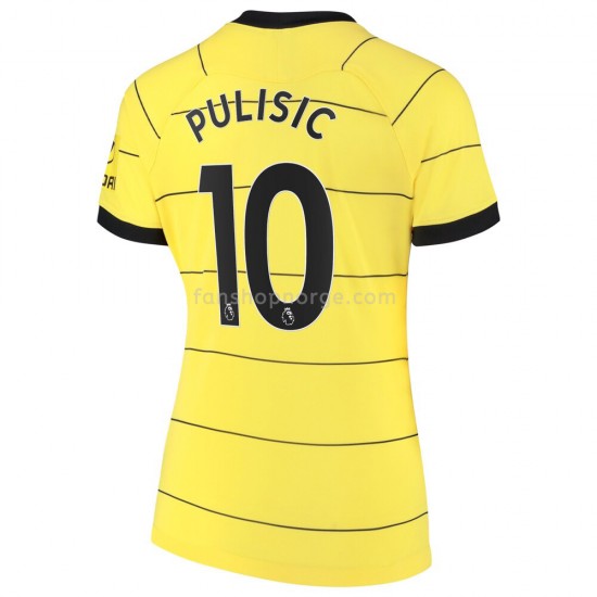 Billige Fotballdrakter Chelsea Christian Pulisic 10 Dame Bortedrakt 2021-2022 Kortermet
