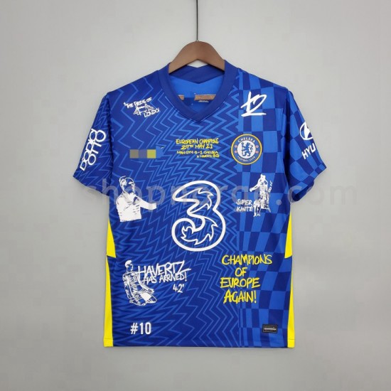 Billige Fotballdrakter Chelsea Graffiti Hjemmedrakt 2021-2022 Kortermet