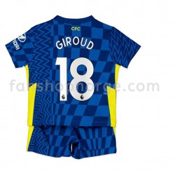Billige Fotballdrakter Chelsea Olivier Giroud 18 Barn Hjemmedrakt 2021-2022 Kortermet