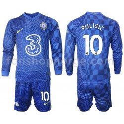 Billige Fotballdrakter Chelsea Pulisic 10 Barn Hjemmedrakt 2021-2022 Langermet