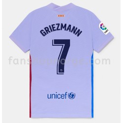 Billige Fotballdrakter FC Barcelona Antoine Griezmann 7 Bortedrakt 2021-2022 Kortermet