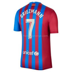 Billige Fotballdrakter FC Barcelona Antoine Griezmann 7 Hjemmedrakt 2021-2022 Kortermet