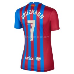 Billige Fotballdrakter FC Barcelona Antoine Griezmann 7 Dame Hjemmedrakt 2021-2022 Kortermet
