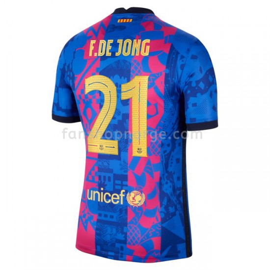 Billige Fotballdrakter FC Barcelona Frenkie de Jong 21 Tredjedrakt 2021-2022 Kortermet