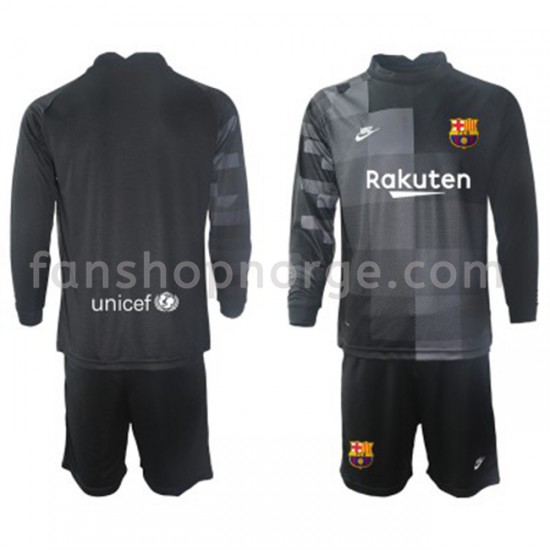 Billige Fotballdrakter FC Barcelona Keeper Barn Bortedrakt 2021-2022 Langermet