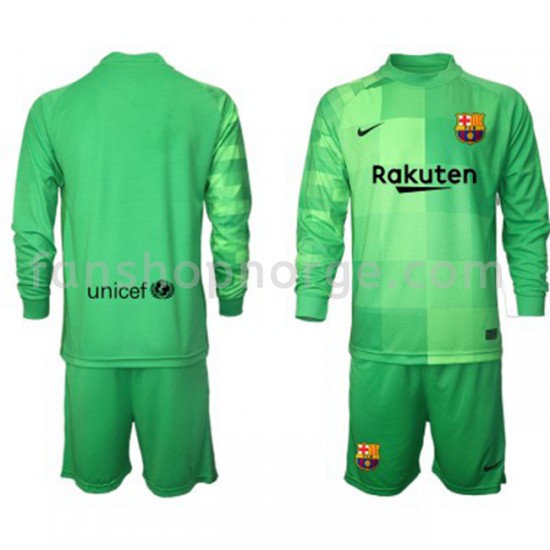 Billige Fotballdrakter FC Barcelona Keeper Barn Tredjedrakt 2021-2022 Langermet