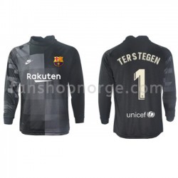 Billige Fotballdrakter FC Barcelona Keeper Ter Stegen 1 Bortedrakt 2021-2022 Langermet