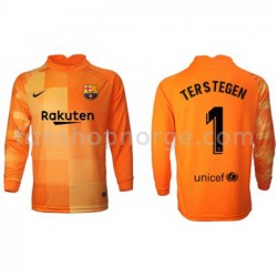 Billige Fotballdrakter FC Barcelona Keeper Ter Stegen 1 Hjemmedrakt 2021-2022 Langermet