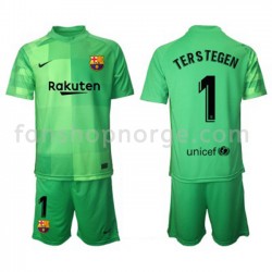 Billige Fotballdrakter FC Barcelona Keeper Ter Stegen 1 Barn Tredjedrakt 2021-2022 Kortermet