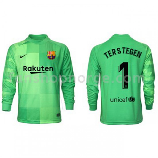 Billige Fotballdrakter FC Barcelona Keeper Ter Stegen 1 Tredjedrakt 2021-2022 Langermet