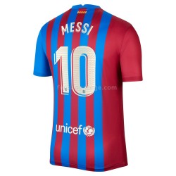 Billige Fotballdrakter FC Barcelona Lionel Messi 10 Hjemmedrakt 2021-2022 Kortermet