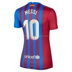 Billige Fotballdrakter FC Barcelona Lionel Messi 10 Dame Hjemmedrakt 2021-2022 Kortermet