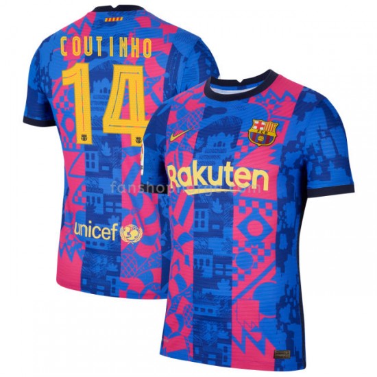 Billige Fotballdrakter FC Barcelona Philippe Coutinho 14 Tredjedrakt 2021-2022 Kortermet
