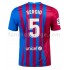 Billige Fotballdrakter FC Barcelona Sergio Busquets 5 Hjemmedrakt 2021-2022 Kortermet