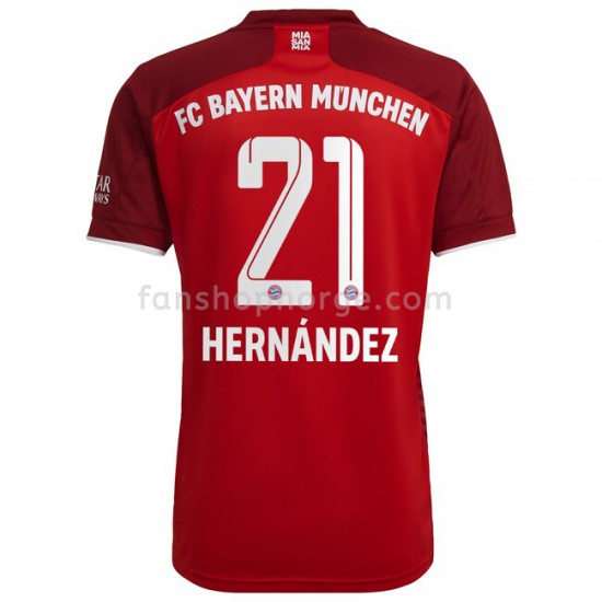 Billige Fotballdrakter FC Bayern München Lucas Hernandez 21 Hjemmedrakt 2021-2022 Kortermet