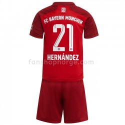 Billige Fotballdrakter FC Bayern München Lucas Hernandez 21 Barn Hjemmedrakt 2021-2022 Kortermet