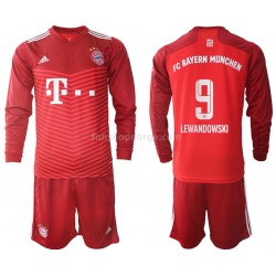 Billige Fotballdrakter FC Bayern München Robert Lewandowski 9 Barn Hjemmedrakt 2021-2022 Langermet