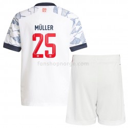 Billige Fotballdrakter FC Bayern München Thomas Muller 25 Barn Tredjedrakt 2021-2022 Kortermet