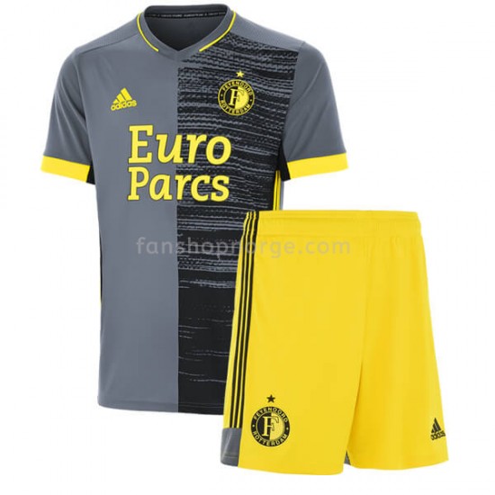 Billige Fotballdrakter Feyenoord Rotterdam Barn Bortedrakt 2021-2022 Kortermet