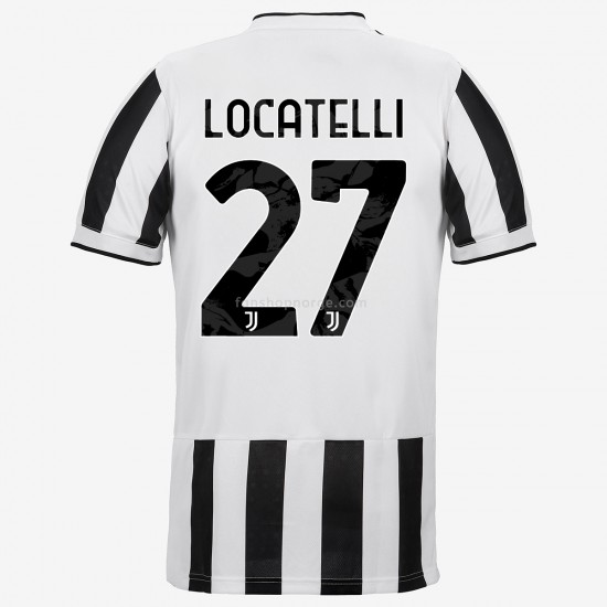 Billige Fotballdrakter Juventus Manuel Locatelli 27 Hjemmedrakt 2021-2022 Kortermet