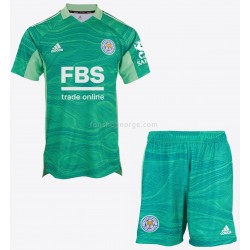 Billige Fotballdrakter Leicester City Keeper Barn Bortedrakt 2021-2022 Kortermet