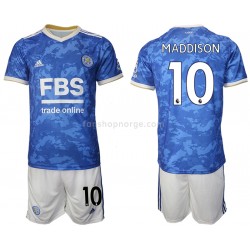 Billige Fotballdrakter Leicester City James Maddison 10 Barn Hjemmedrakt 2021-2022 Kortermet