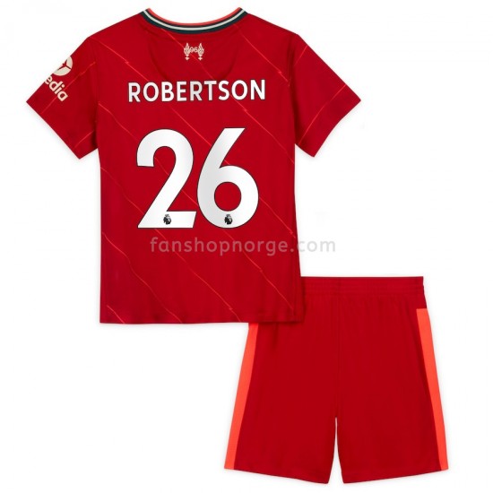 Billige Fotballdrakter Liverpool Andrew Robertson 26 Barn Hjemmedrakt 2021-2022 Kortermet