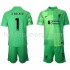 Billige Fotballdrakter Liverpool Keeper Alisson Becker 1 Barn Hjemmedrakt 2021-2022 Kortermet