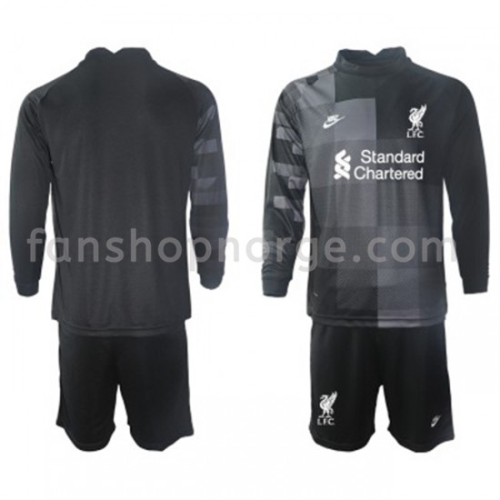Billige Fotballdrakter Liverpool Keeper Barn Tredjedrakt 2021-2022 Langermet