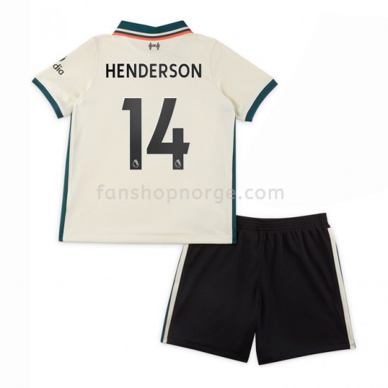 Billige Fotballdrakter Liverpool Henderson 14 Barn Bortedrakt 2021-2022 Kortermet