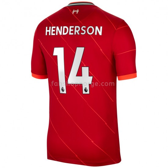 Billige Fotballdrakter Liverpool Jordan Henderson 14 Hjemmedrakt 2021-2022 Kortermet