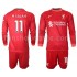 Billige Fotballdrakter Liverpool M.Salah 11 Barn Hjemmedrakt 2021-2022 Langermet