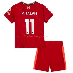 Billige Fotballdrakter Liverpool M.Salah 11 Barn Hjemmedrakt 2021-2022 Kortermet